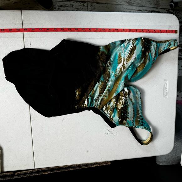 Miraclesuit Size 10 One Piece Tummy Control Bundle Seaglass Escape Night Large - Picture 2 of 16